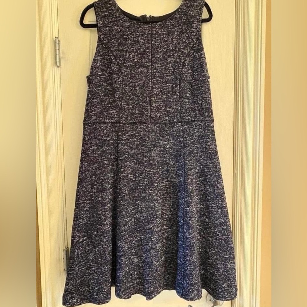 Talbots Size 14 Black Heather Dress